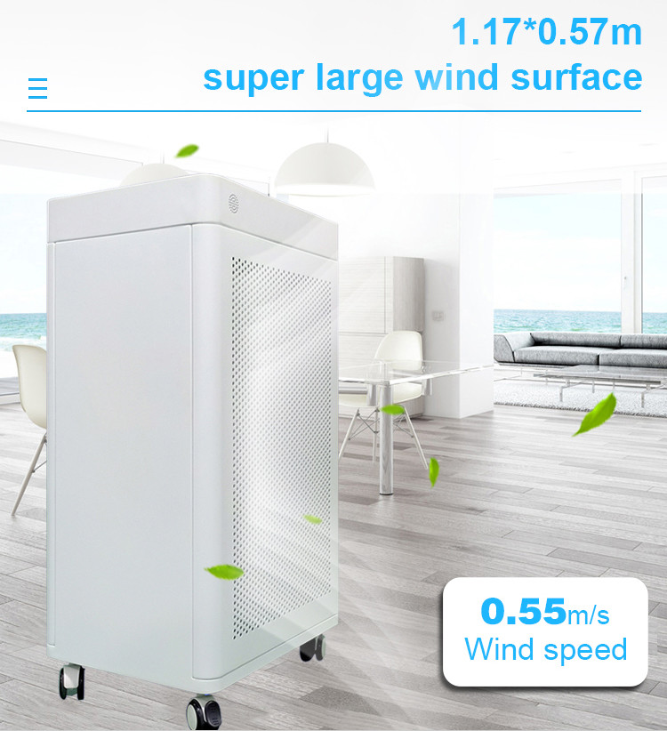 Home 1000m3/h 140W Hepa Air Purifier 254nm UV Lamp