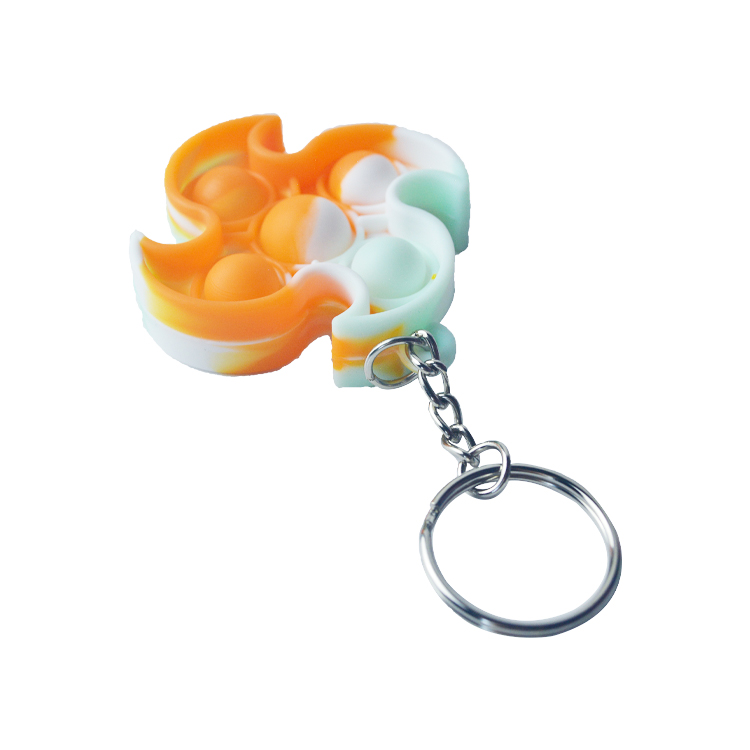 Windmill Children'S Educational Toy Stress Relief Keychain Bubble Pop Fidget Toy