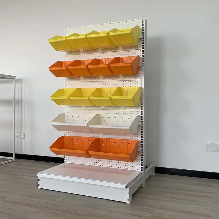 2023 China Factory Customized Color Size supermarket convenience gondola snack shelf snack display racks candy shelf