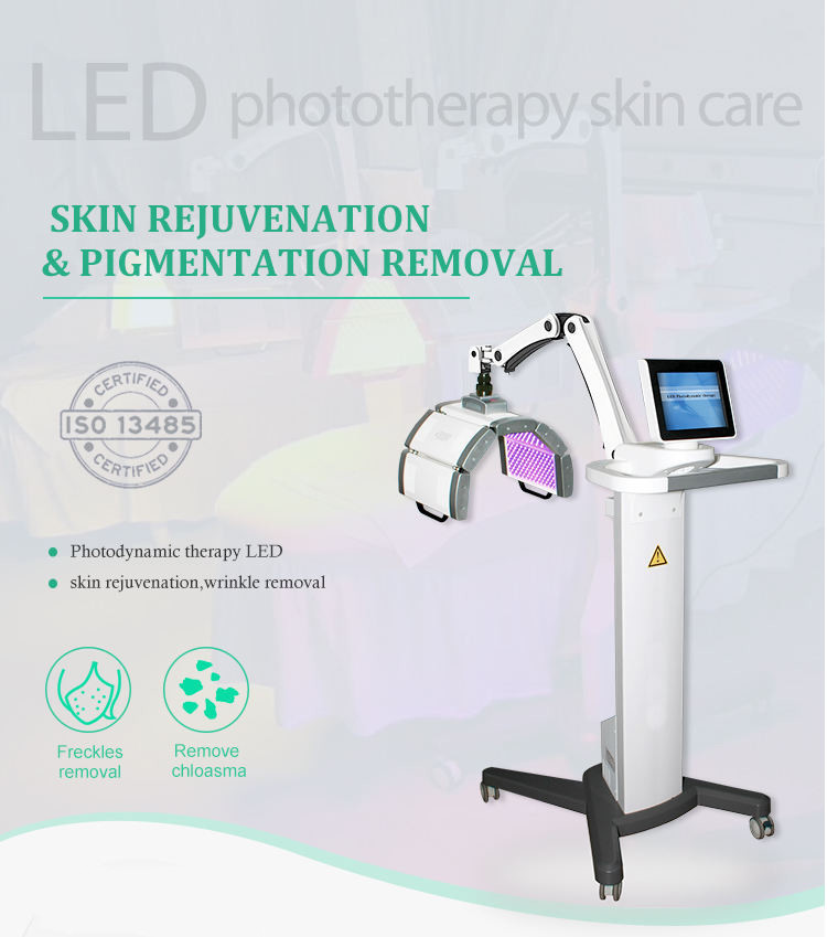 Red Blue Yellow 583nm PDT Bio LED Phototherapy Machine For Pore Bulky Remove