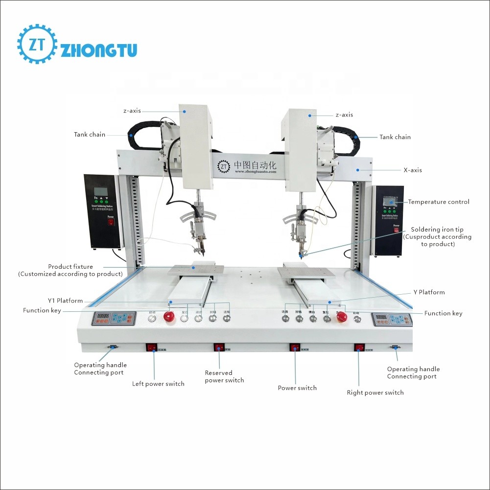 Camera-Equipped Precision Automatic Soldering Machine for 1-2mm Soldering Capacity and 0.4-0.6MPA Air Source