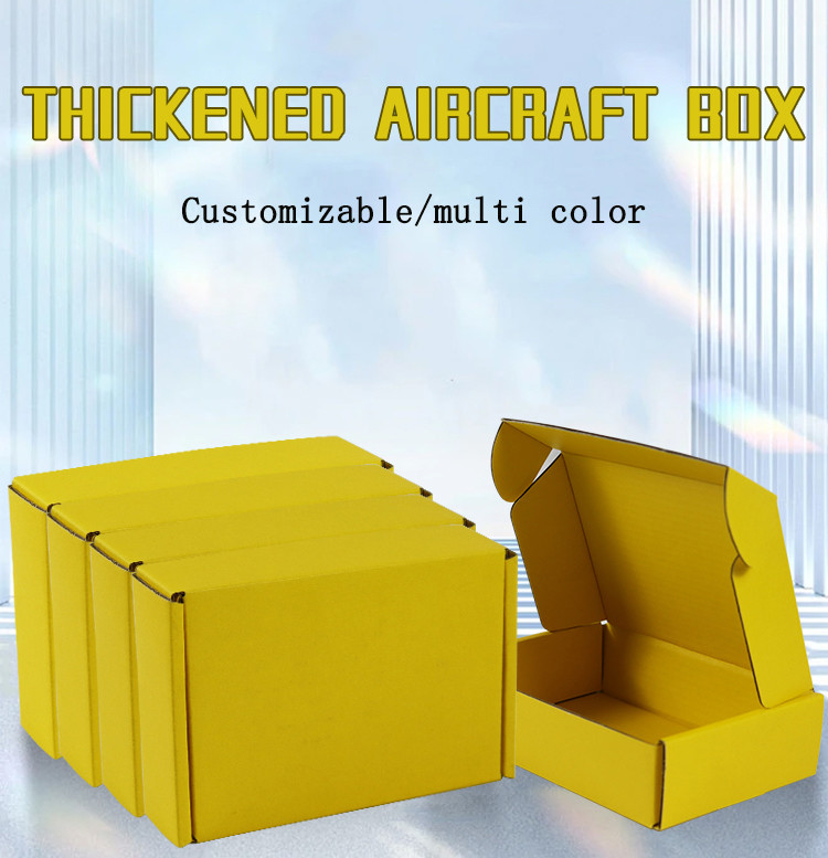 Unlimited Creativity Customizable Yellow Airplane Boxes To Create Packaging