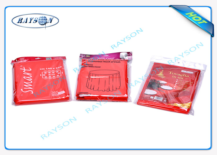 Colorful Disposable PP Non Woven Tablecloth for Restaurant , Home Use or Retail Sale