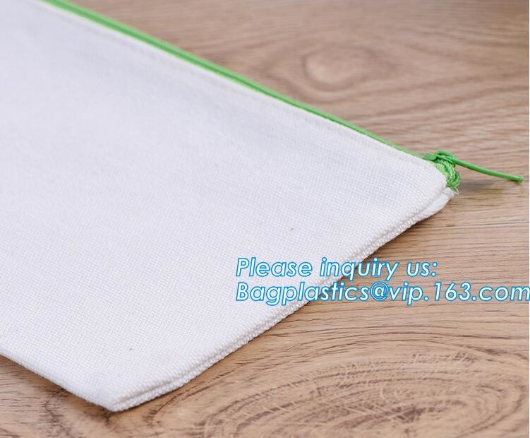 Professional Cosmetic Bag Canvas Zipper Pouch Wholesale, Private Label Makeup Bag, Canvas Bag with Zipper bagplastics