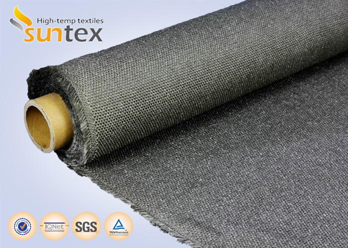 750C Calcium Siliciate Coated Fiberglass Cloth With Wire Reinforced Glass Fabric
