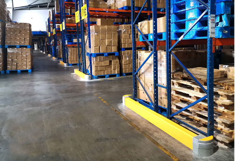 Flexible Pedestrian Barrier  Anti-Collision Guardrails Warehouse Safety Barrier Traffic Guardrails