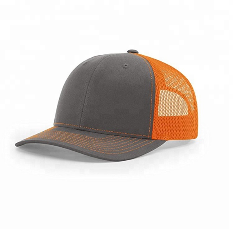 Plain Gorras 6 Panel Trucker Cap / Colorful Trucker Hats 60% Cotton 40% Polyester