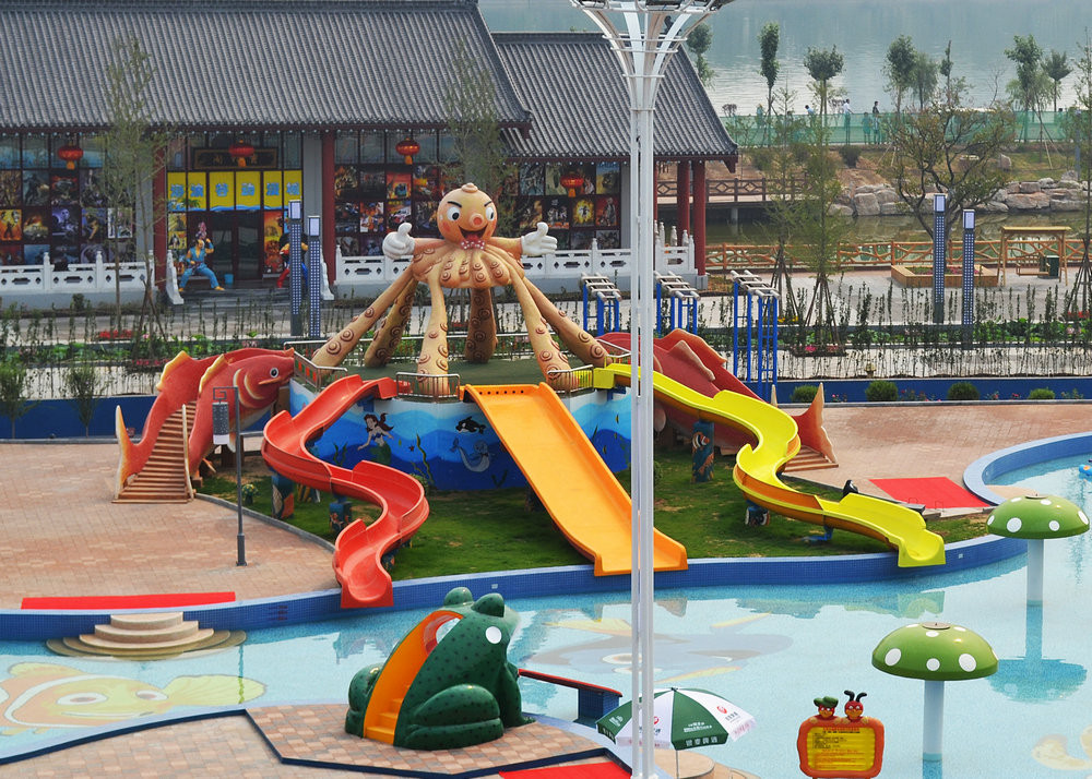 Fiberglass Water Slides for Swimming Pool Equipment for Kids Water Play for Kids Water Park