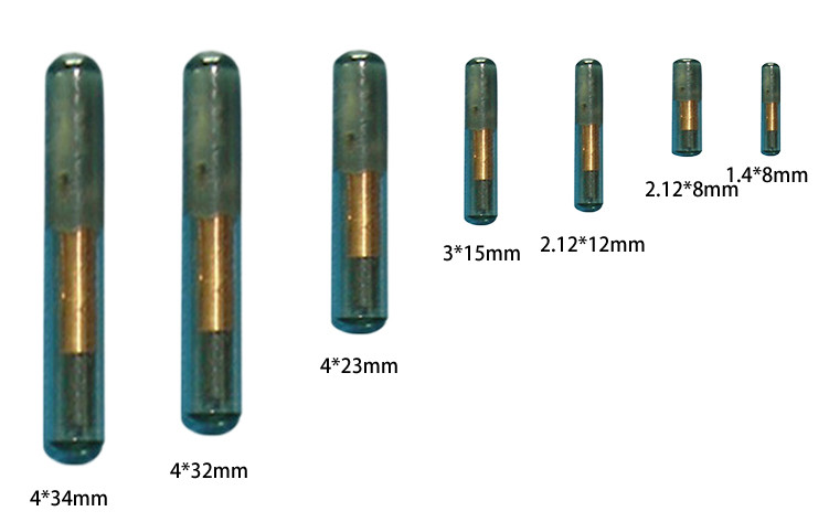 134.2 KHz Frequency Animal ID Microchip EM4305 Chip Type Bio - Glass Material