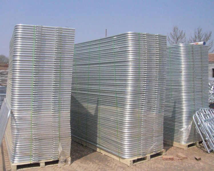 Metal Crowd Control Barricades 37.3'' X 8' High Safety Easily Assembled