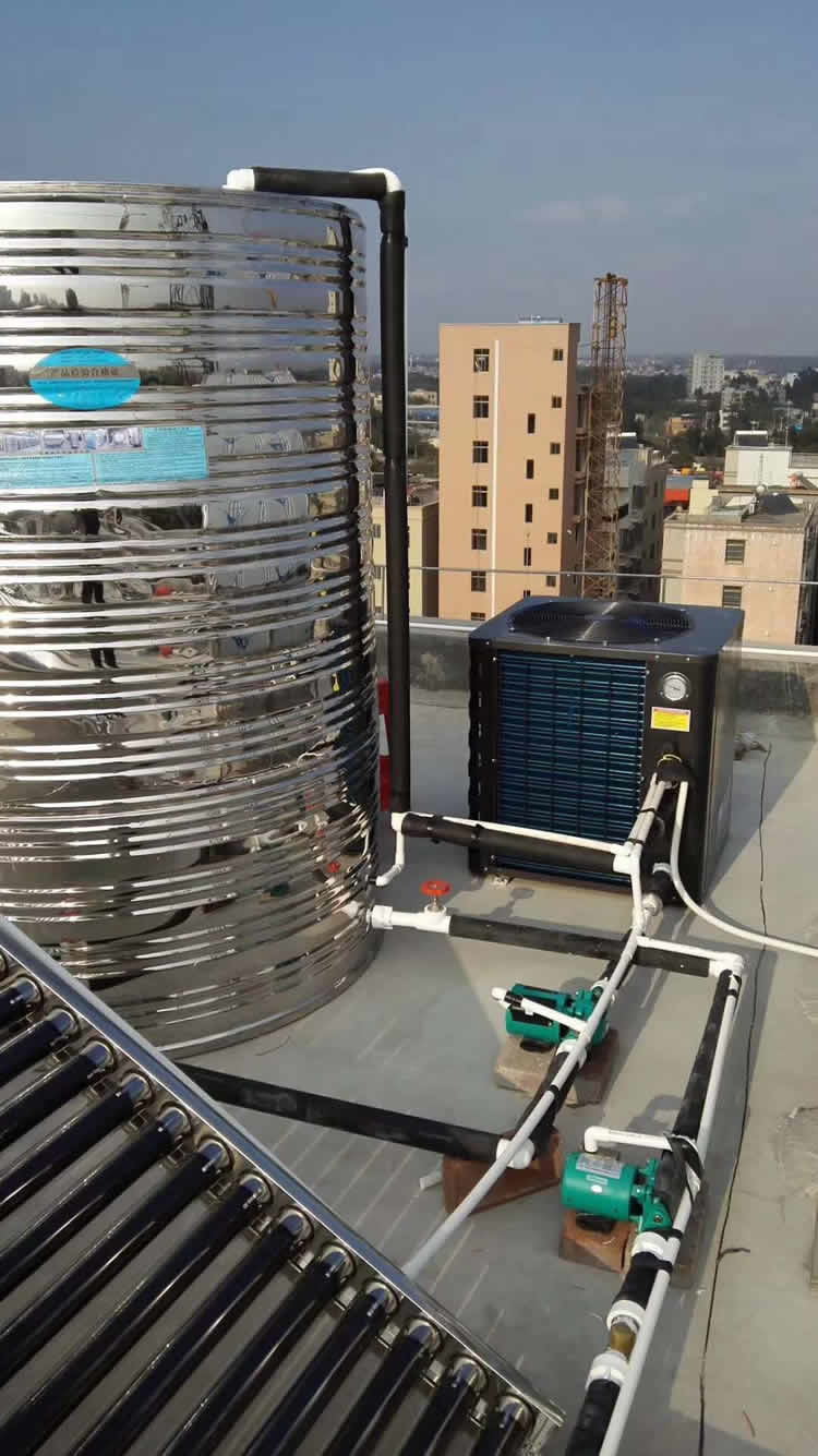 Solar Thermal And Air Heat Pump Water Heater System Coplent Scroll Compressor