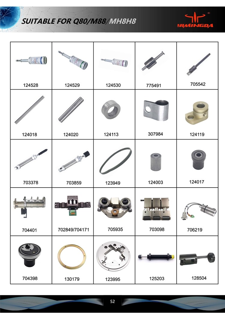 124018+124017 Batch Of Bushing + Conical PN 775492 Q80 Cutter Machine Parts