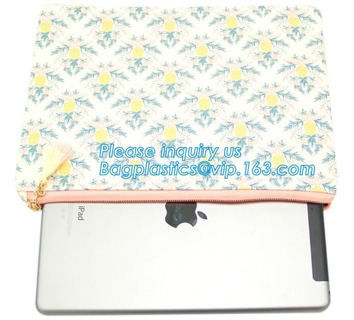 Professional Cosmetic Bag Canvas Zipper Pouch Wholesale, Private Label Makeup Bag, Canvas Bag with Zipper bagplastics