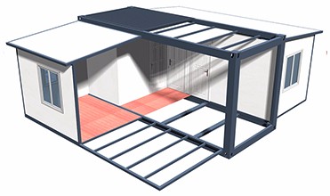Anti Seismic Expanding Container House Durable Structure Convenient Relocation