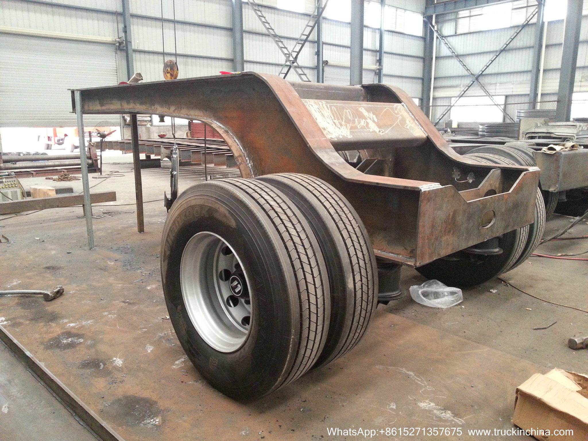 Gooseneck Lowbed Trailer Dolly for Heavy Duty Heavy Machine Lowbed Semi Trailer 80 ton 100Ton WhatsApp:8615271357675