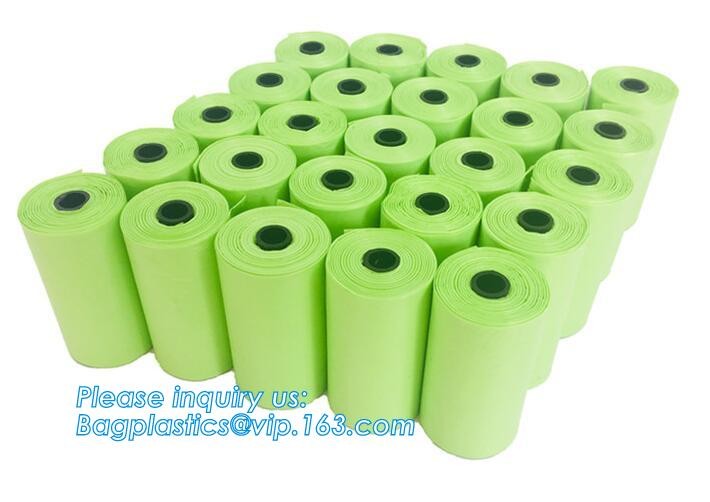 10 Rolls/150Pcs Plastic Pet Dog Waste Bags 33 * 22cm Durable Trash Cleaning Bag, cornstarch based compostable pet waste