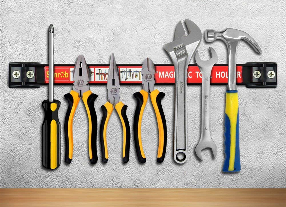 Permanent 8" 12" 18" 24" Heavy Duty Magnetic Tool Holder/ Magnet Tool Bar For Wrench Pliers Screw Driver
