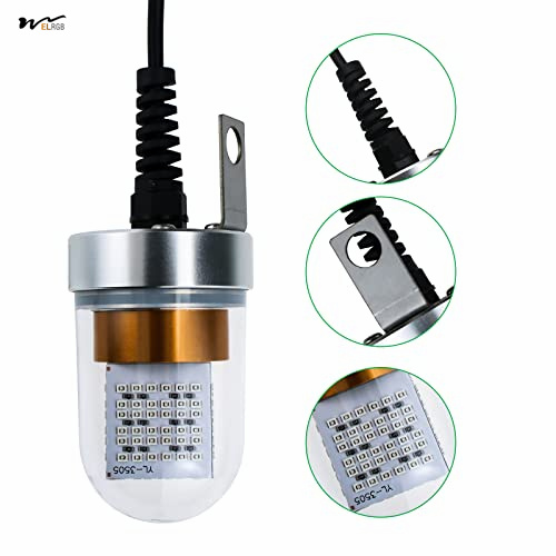 Fresh Salt Water Fishing Lights Underwater Submersible Lure Lamp for Squid and Crappie