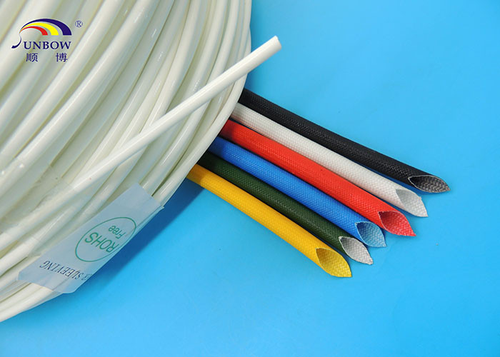2500V Colorful Fiberglass high temperature sleeve Coated Silicone Resin For Motors