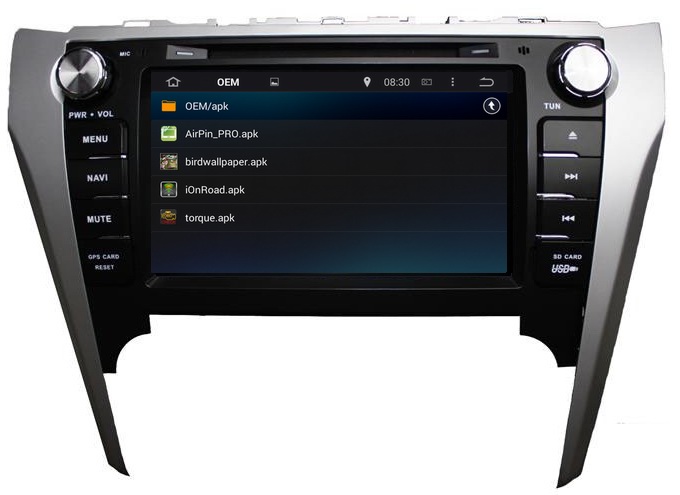 Ouchuangbo Car Stereo GPS Navigation iPod USB 3G Wifi Android 4.4 Multimedia System Toyota Camry 2012 OCB-8016D