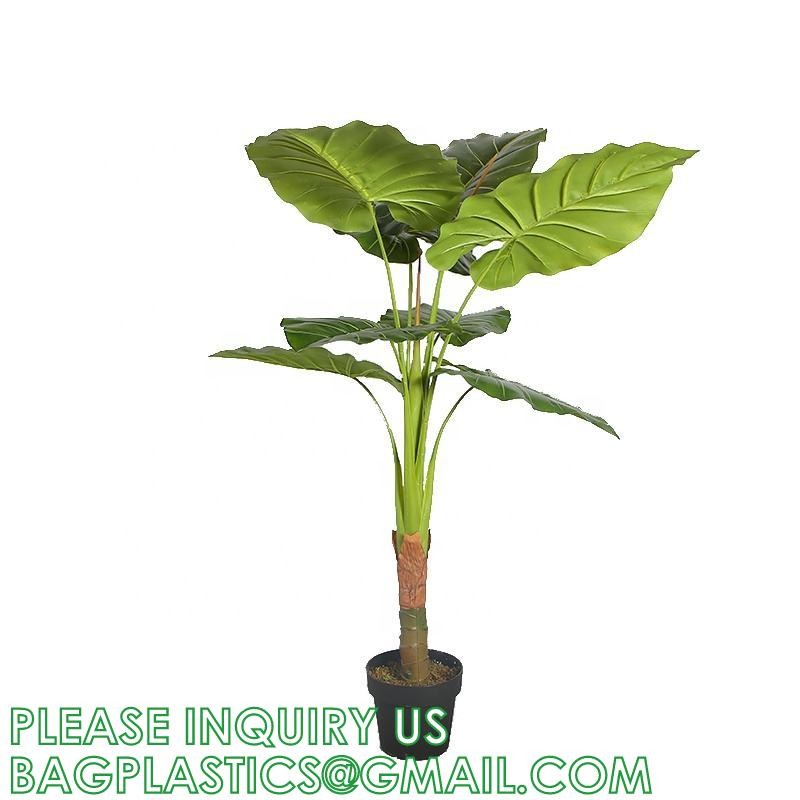 Artificial Plants 15 Inch Artificial Dripping Guanyin Tree Faux Plants Décor Indoor Outdoor,Fake Plastic Plants