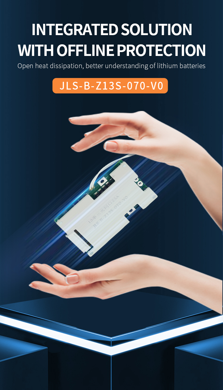 18650 20S BMS 60V Lifepo4 Battery Management System 80A-200A High Current BMS
