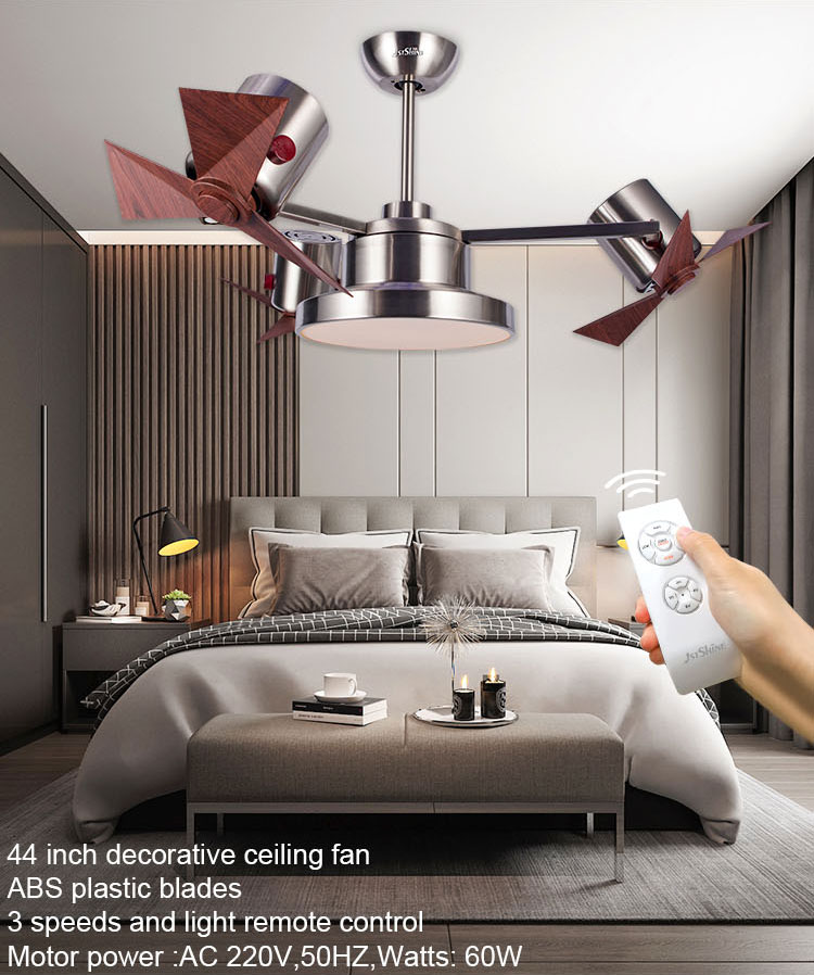 220 Volts Plastic Blades Smart Remote Control High Speed Rotating Air Cool Ceiling Fan