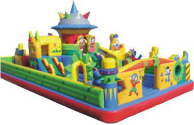 0.55mm PVC Tarpaulin Outdoor Inflatable Amusement Park Trampoline