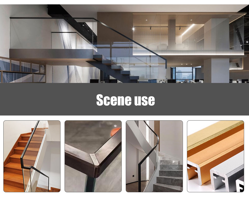 Customized Aluminum Railing System for Decks and Porches Simple Design Flooring Mounted