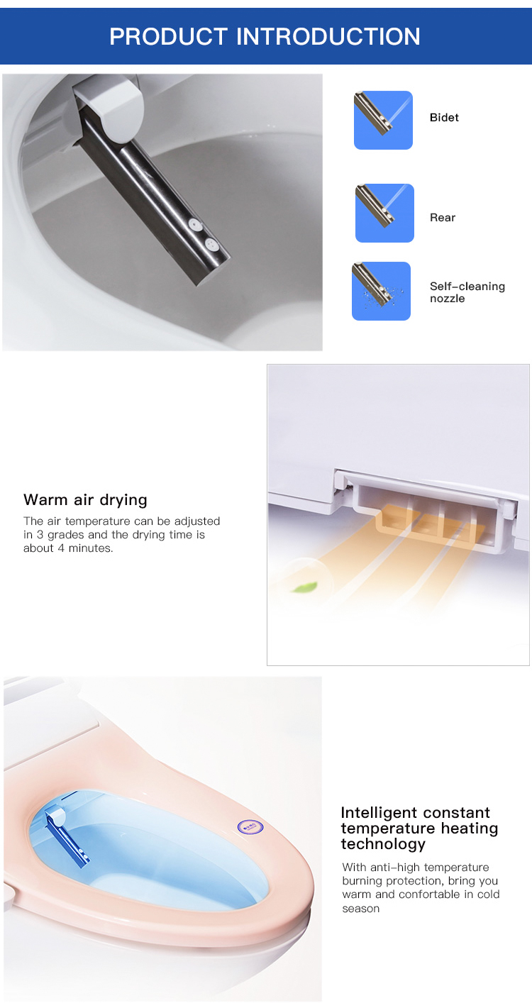 PP Material Intelligent Toilet Seat Cover Water And Soap Are Easy To Wash