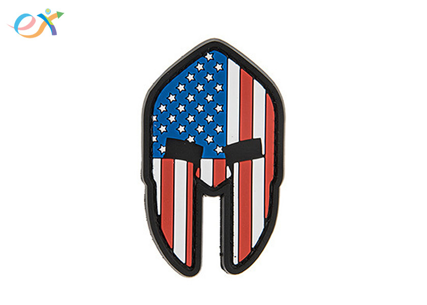 American Custom 3D PVC Patches , Military Silicone Soft Rubber Patches For Clothing