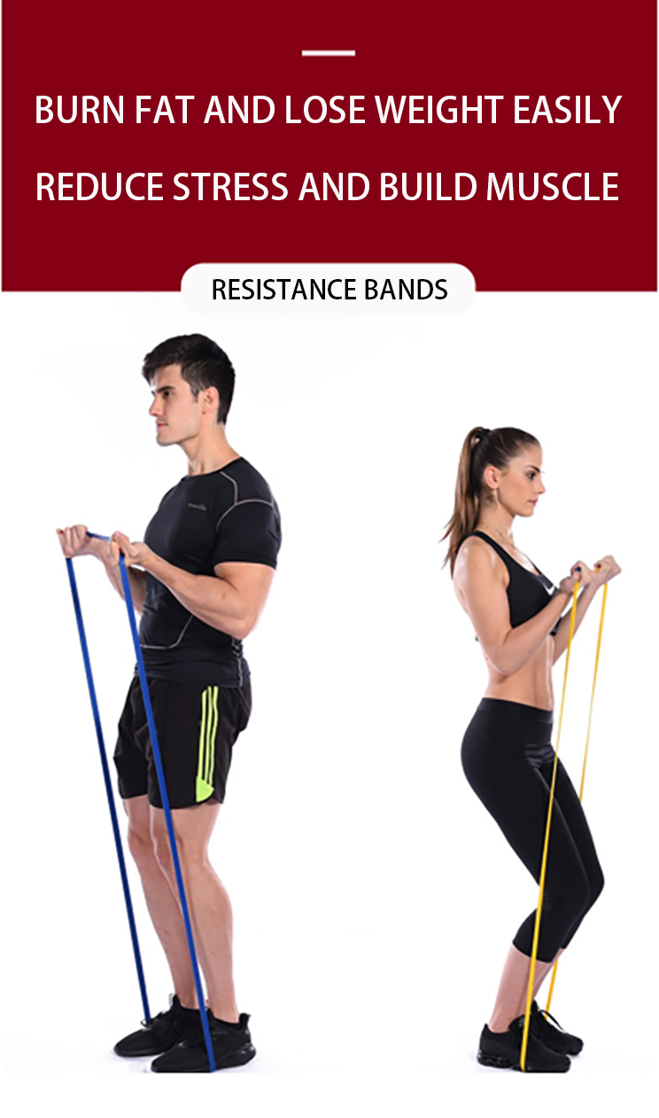 600MM 15LB 1.1MM Resistance Band And Tube Elastic Chest Expander Resistance Tube