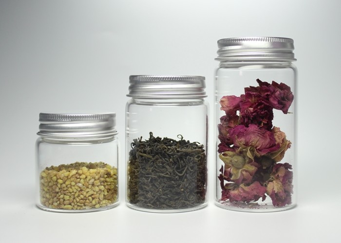 50ml 100ml 150ml Wide Mouth High Borosilicate Glass Bottle Jar Container