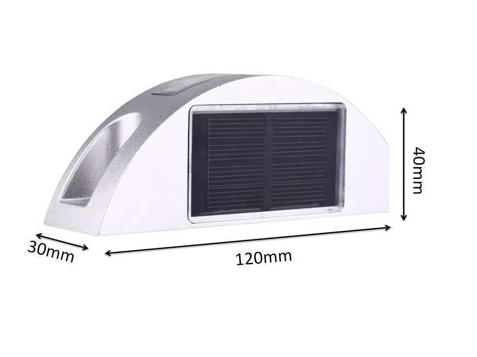 High Reflection Semi-circle Solar Road Stud for Highway Made of Aluminium PC Material