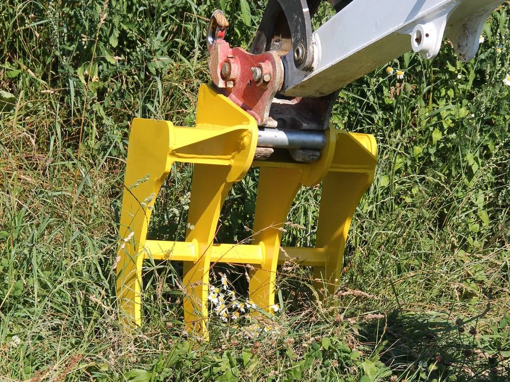 Factory Excavator Land Clearing Rakes 1 - 100 Ton Excavator Stick Rake Q345 / NM400