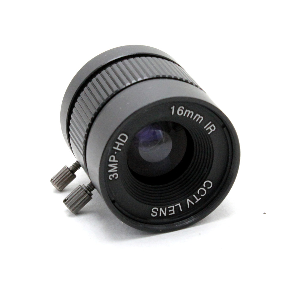 3MP HD 16mm lens Manual 1/2 Iris C Mount Industrial lens CCTV Camera Lens for HD Camera ip camera
