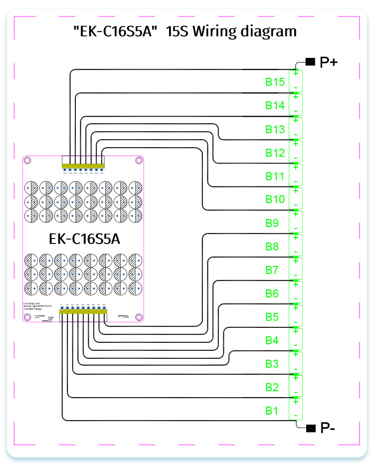 12S - 16S 5A Active Balancer BMS NCM LTO LPO LiFePo4 Lithium Battery Equalizer