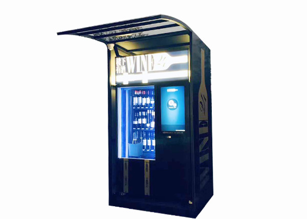 Advertising players touch screen anti theft wine vending machine with elevator