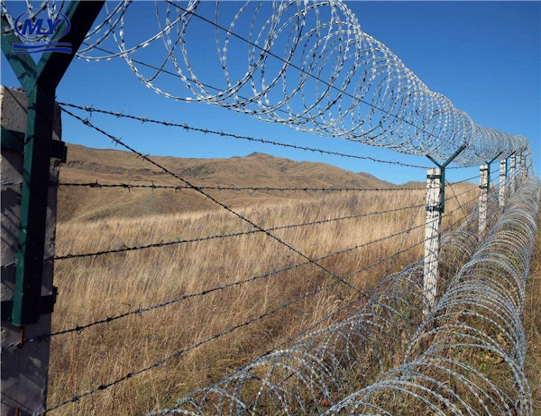 Blue Prison Razor Wire Razor Wire Flat Wrap Good Resistance Effect