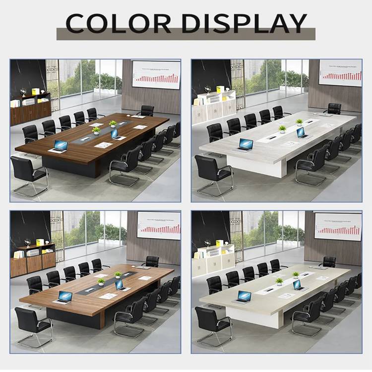 25mm Thickness Table Top Office Furniture Conference Long Table for Large Negotiation