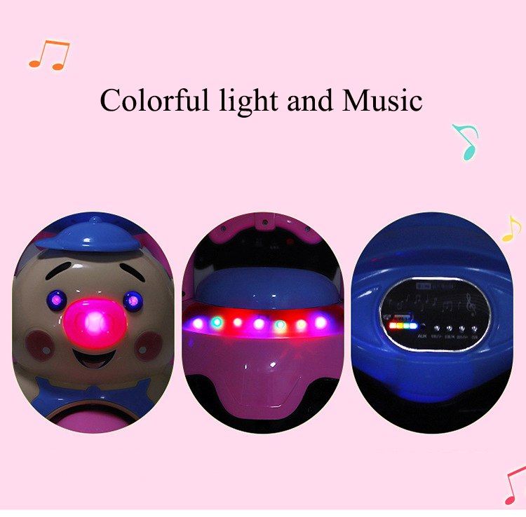 Children's Songs LED Lighting Toys Ride On 6V Electric Motorcycle for 3-6 Year Olds