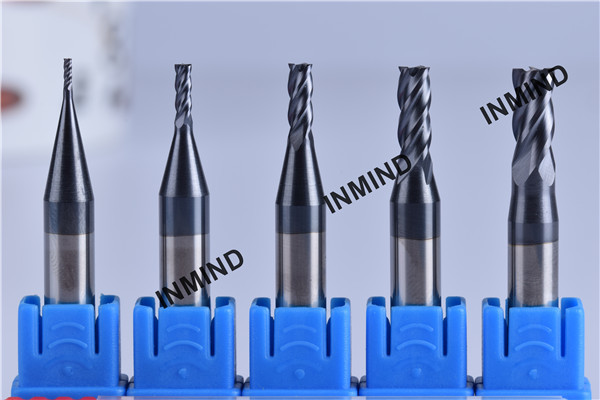 AlTiN Coating 1.5mm to 6mm hard milling end mills , 4 Flute end mill bits high precsion