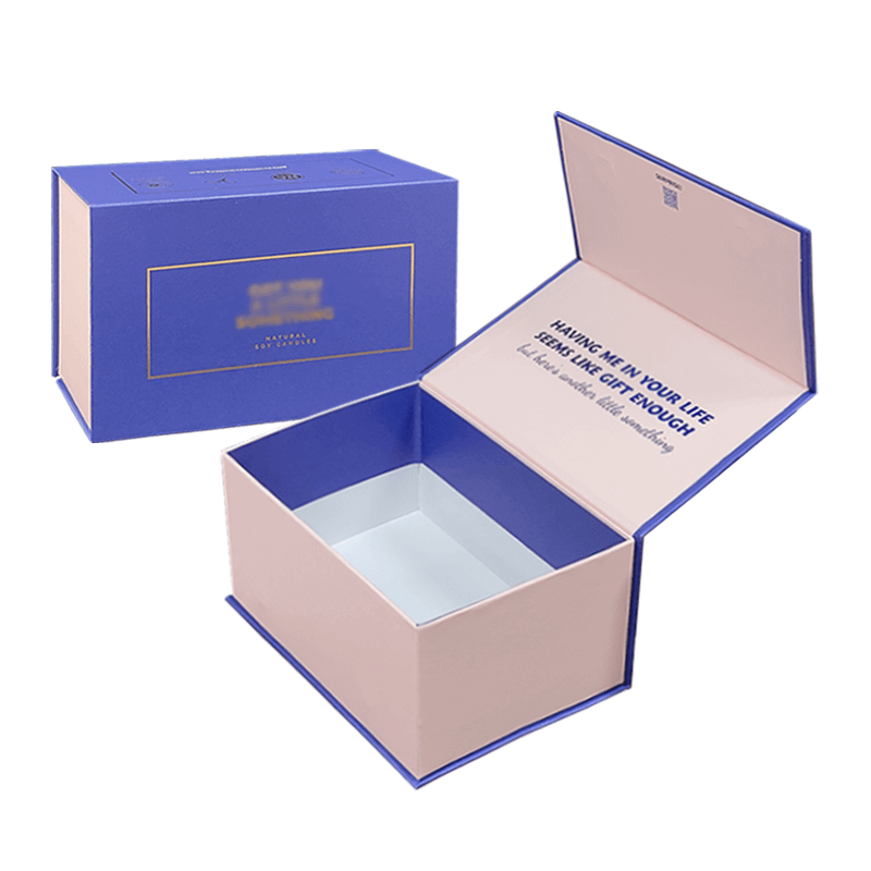 Luxury Paper Flip Top Cardboard Box Black Custom Magnetic Box Packaging