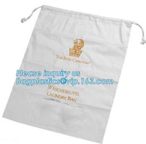 Biodegradable 22" X 28" Nylon Laundry Bags Two Shoulder Straps For Easy Backpack Carrying With bagplastics bagease packa