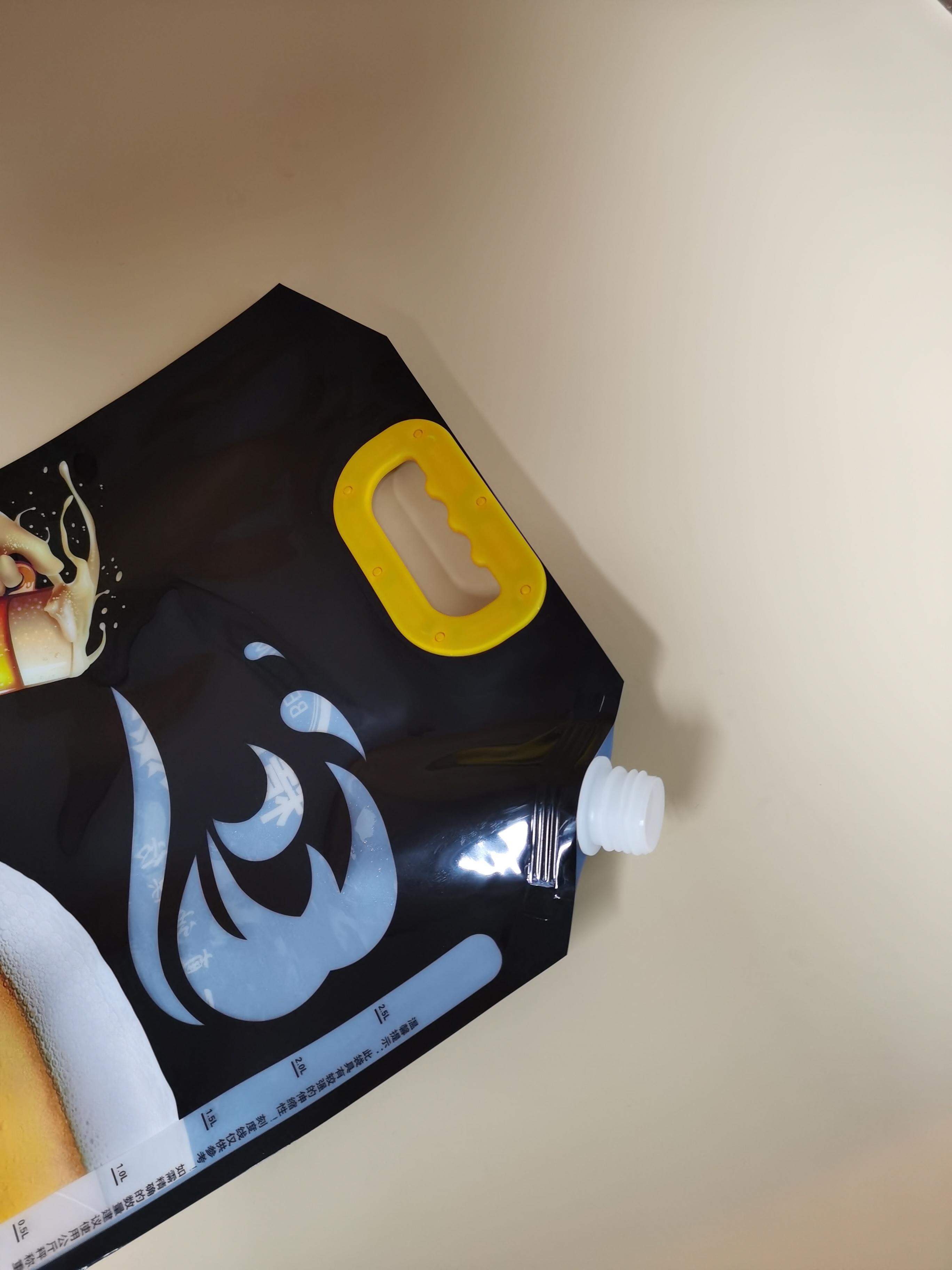 VMPET Custom Printed Spout Pouch Bags Stand Up Drink Pouch Packaging Clear Wine Bag