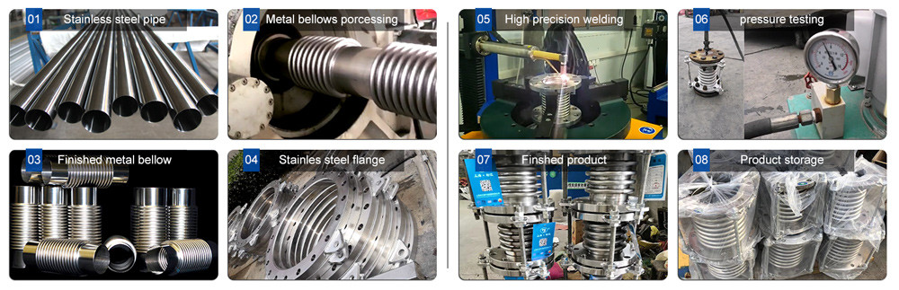 JINGNING Flexible Metal Bellows Expansion Joint Compensator Stainless Steel