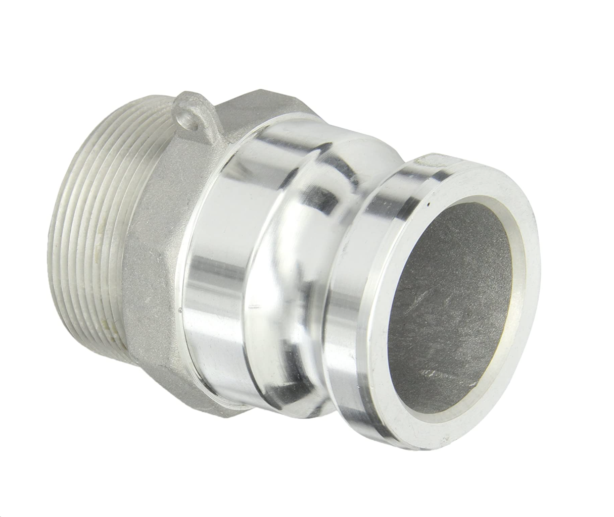 2" Plug x 2" NPT Male Global Type F Camlock Coupling and Groove Hose Fitting for Durable