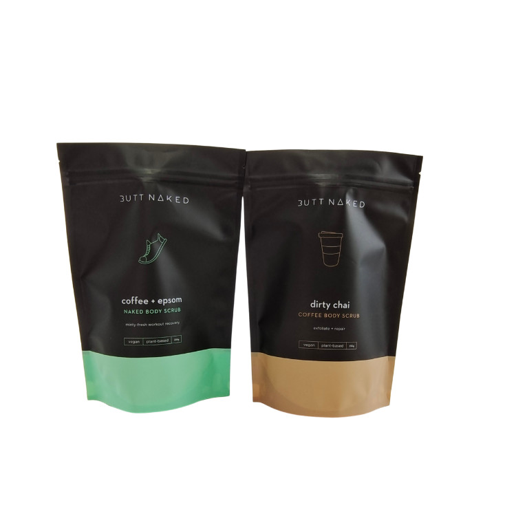 Matte Oem Custom Printed Bath Salts Packaging Zip Lock Bath Salt Body Scrub Standing Pouch Packaging Bags Stand Up Bags
