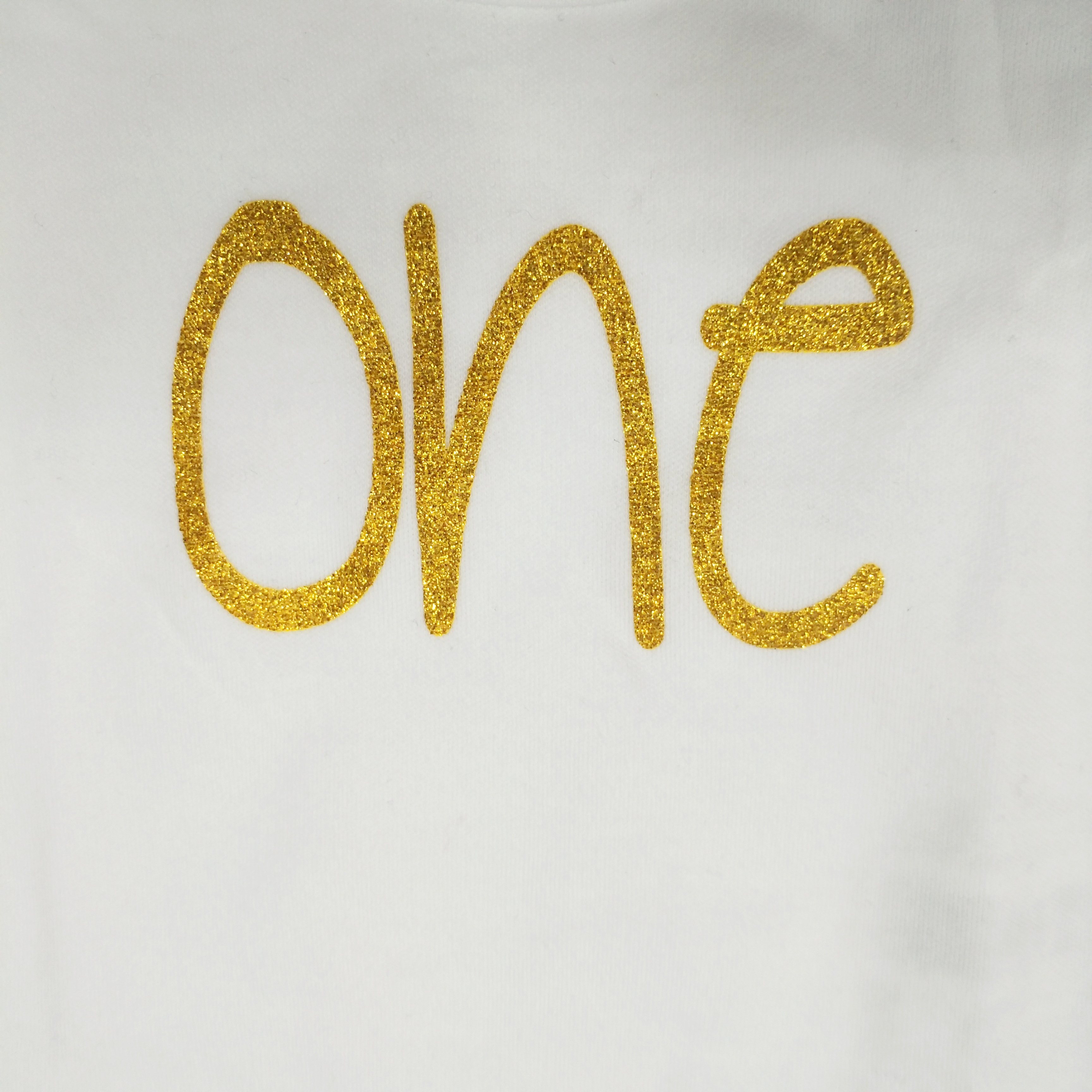 Summer Unisex 100% Cotton Round Collar Bodysuit Baby Clothes Romper with Gold Printing
