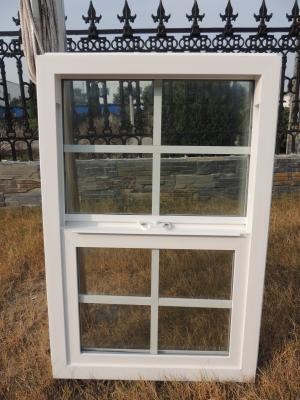 Easy Clean Single Hung Vinyl Windows Double Tempered Glass Vinyl Window OEM ODM